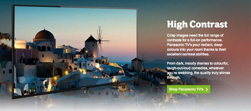 Sony brand page for AO.com