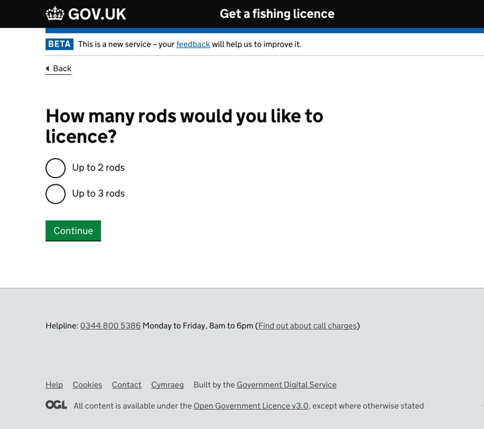 Origional number of rods screen